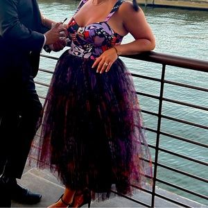 Hutch dress. Tule bottom w silk butterfly bodice